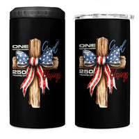 250 Years America 4 in 1 Can Cooler Tumbler Coquette Bow Cross American 4th Of July 250th Anniversary - Wonder Print Shop