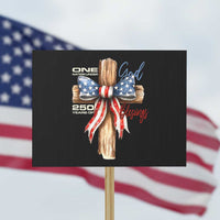 250 Years America Protest Sign Coquette Bow Cross American 4th Of July 250th Anniversary - Wonder Print Shop
