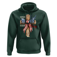 250 Years America Hoodie Coquette Bow Cross American 4th Of July 250th Anniversary - Wonder Print Shop