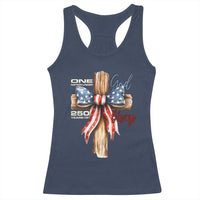 250 Years America Racerback Tank Top Coquette Bow Cross American 4th Of July 250th Anniversary - Wonder Print Shop