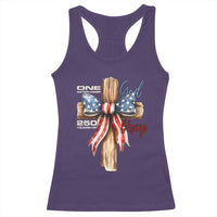 250 Years America Racerback Tank Top Coquette Bow Cross American 4th Of July 250th Anniversary - Wonder Print Shop
