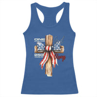 250 Years America Racerback Tank Top Coquette Bow Cross American 4th Of July 250th Anniversary - Wonder Print Shop