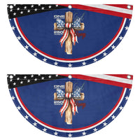 250 Years America Patriotic Fan Flag Coquette Bow Cross American 4th Of July 250th Anniversary