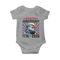 Eagle Flag America 250 Baby Onesie 1776-2026 250th Birthday - Wonder Print Shop