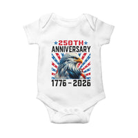 Eagle Flag America 250 Baby Onesie 1776-2026 250th Birthday - Wonder Print Shop