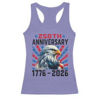 Eagle Flag America 250 Racerback Tank Top 1776-2026 250th Birthday - Wonder Print Shop