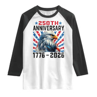 Eagle Flag America 250 Raglan Shirt 1776-2026 250th Birthday - Wonder Print Shop