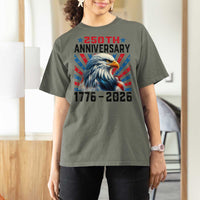 Eagle Flag America 250 T Shirt For Women 1776-2026 250th Birthday - Wonder Print Shop