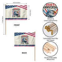 Eagle Flag America 250 Patriotic Handheld Flag 1776-2026 250th Birthday