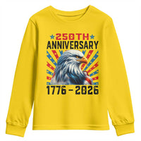 Eagle Flag America 250 Youth Sweatshirt 1776-2026 250th Birthday - Wonder Print Shop