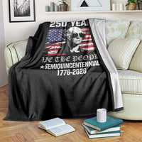 250 Years America Flag Throw Blanket George Washington 1776 2026 USA 250th Anniversary Patriotic - Wonder Print Shop