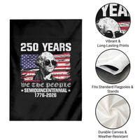 250 Years America Flag Garden Flag George Washington 1776 2026 USA 250th Anniversary Patriotic - Wonder Print Shop