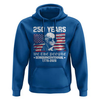 250 Years America Flag Hoodie George Washington 1776 2026 USA 250th Anniversary Patriotic - Wonder Print Shop