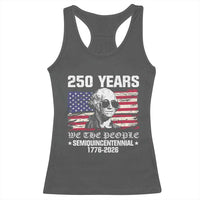 250 Years America Flag Racerback Tank Top George Washington 1776 2026 USA 250th Anniversary Patriotic - Wonder Print Shop