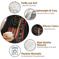 250 Years America Flag Throw Blanket 250th Anniversary USA - Wonder Print Shop