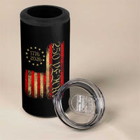 250 Years America Flag 4 in 1 Can Cooler Tumbler 250th Anniversary USA - Wonder Print Shop