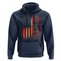250 Years America Flag Hoodie 250th Anniversary USA - Wonder Print Shop