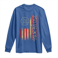 250 Years America Flag Long Sleeve Shirt 250th Anniversary USA - Wonder Print Shop
