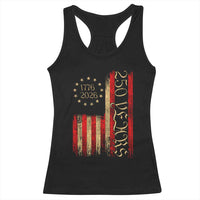 250 Years America Flag Racerback Tank Top 250th Anniversary USA - Wonder Print Shop