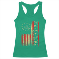 250 Years America Flag Racerback Tank Top 250th Anniversary USA - Wonder Print Shop