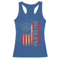 250 Years America Flag Racerback Tank Top 250th Anniversary USA - Wonder Print Shop