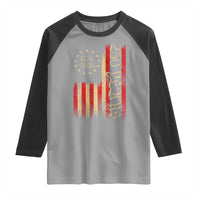 250 Years America Flag Raglan Shirt 250th Anniversary USA - Wonder Print Shop