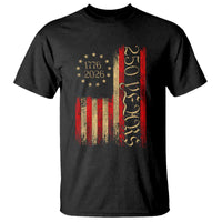 250 Years America Flag T Shirt 250th Anniversary USA - Wonder Print Shop