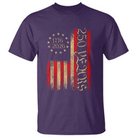 250 Years America Flag T Shirt 250th Anniversary USA - Wonder Print Shop