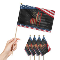250 Years America Flag Patriotic Handheld Flag 250th Anniversary USA