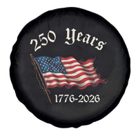 250 Years America Anniversary Spare Tire Cover Retro 250th Independence Day Freedom USA Flag - Wonder Print Shop