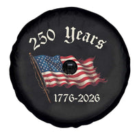 250 Years America Anniversary Spare Tire Cover Retro 250th Independence Day Freedom USA Flag - Wonder Print Shop