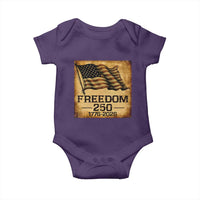 Freedom 250 Years America Baby Onesie Retro Vintage 250th Anniversary USA - Wonder Print Shop