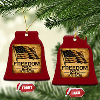 Freedom 250 Years America Ceramic Ornament Retro Vintage 250th Anniversary USA - Wonder Print Shop