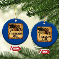 Freedom 250 Years America Ceramic Ornament Retro Vintage 250th Anniversary USA - Wonder Print Shop