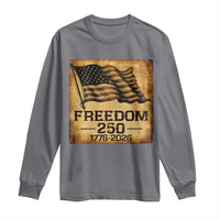 Freedom 250 Years America Long Sleeve Shirt Retro Vintage 250th Anniversary USA - Wonder Print Shop