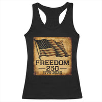 Freedom 250 Years America Racerback Tank Top Retro Vintage 250th Anniversary USA - Wonder Print Shop
