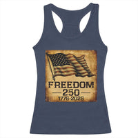 Freedom 250 Years America Racerback Tank Top Retro Vintage 250th Anniversary USA - Wonder Print Shop