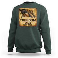 Freedom 250 Years America Sweatshirt Retro Vintage 250th Anniversary USA - Wonder Print Shop