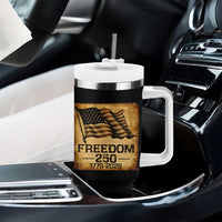 Freedom 250 Years America Tumbler With Handle Retro Vintage 250th Anniversary USA - Wonder Print Shop