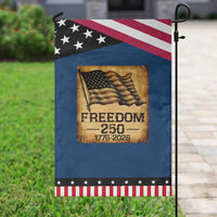 Freedom 250 Years America Garden Flag Retro Vintage 250th Anniversary USA