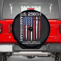 250th American Anniversary Spare Tire Cover 250 Years America USA Flag Fighter Jets Patriotic Veterans - Wonder Print Shop