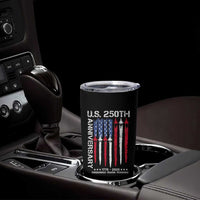 250th American Anniversary Tumbler Cup 250 Years America USA Flag Fighter Jets Patriotic Veterans - Wonder Print Shop