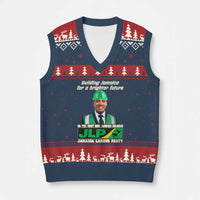 Jamaica Labour Party V-Neck Knit Sweater Vest Andrew Holness JLP Supporter Gifts - Wonder Print Shop