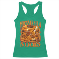 Mozzarella Sticks Racerback Tank Top Funny Foodie Meme Snack Lover Vintage 90s - Wonder Print Shop