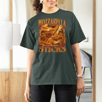 Mozzarella Sticks T Shirt For Women Funny Foodie Meme Snack Lover Vintage 90s - Wonder Print Shop