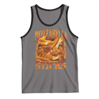 Mozzarella Sticks Tank Top Funny Foodie Meme Snack Lover Vintage 90s - Wonder Print Shop