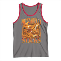 Mozzarella Sticks Tank Top Funny Foodie Meme Snack Lover Vintage 90s - Wonder Print Shop