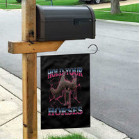 Hold Your Horses Funny Meme Garden Flag Vintage 90s Style Bootleg Graphic - Wonder Print Shop