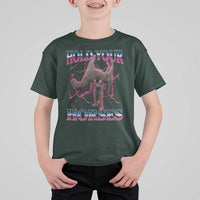 Hold Your Horses Funny Meme T Shirt For Kid Vintage 90s Style Bootleg Graphic - Wonder Print Shop