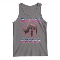 Hold Your Horses Funny Meme Tank Top Vintage 90s Style Bootleg Graphic - Wonder Print Shop